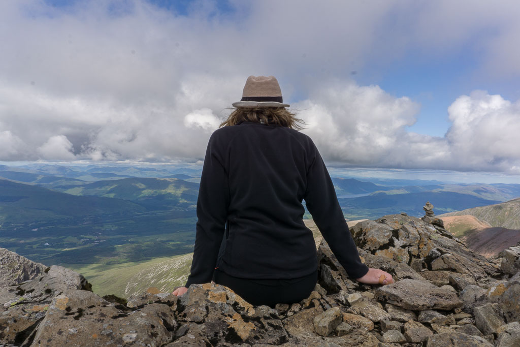 The Two Drifters Climbing Ben Nevis what an incredible view