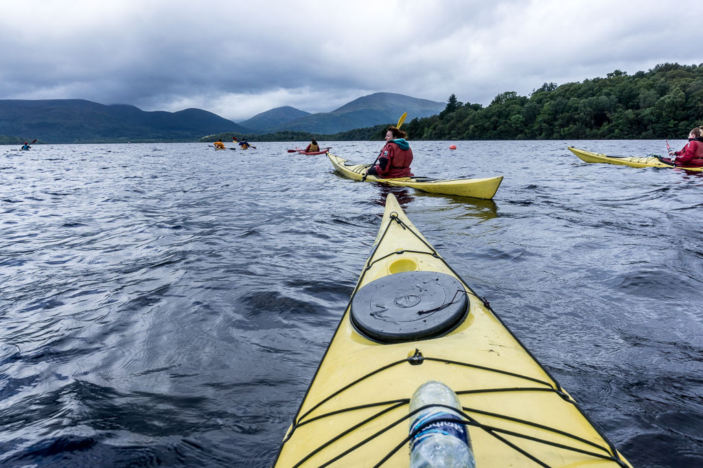 West Highland Way, The Two Drifters, www.thetwodrifters.net Kayaking Loch Lomond, Scotland