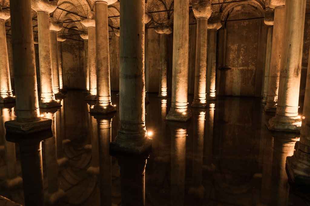 Reflections, Basilica Cistern, Istanbul, The Two Drifters, www.thetwodrifters.net