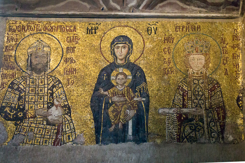 12th Century Mosaic, Hagia Sophia, Istanbul, The Two Drifters, www,.thetwodrifters.net